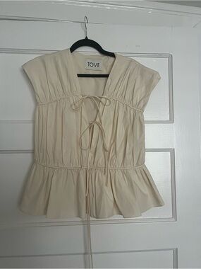 TOVE Cream Thea Top